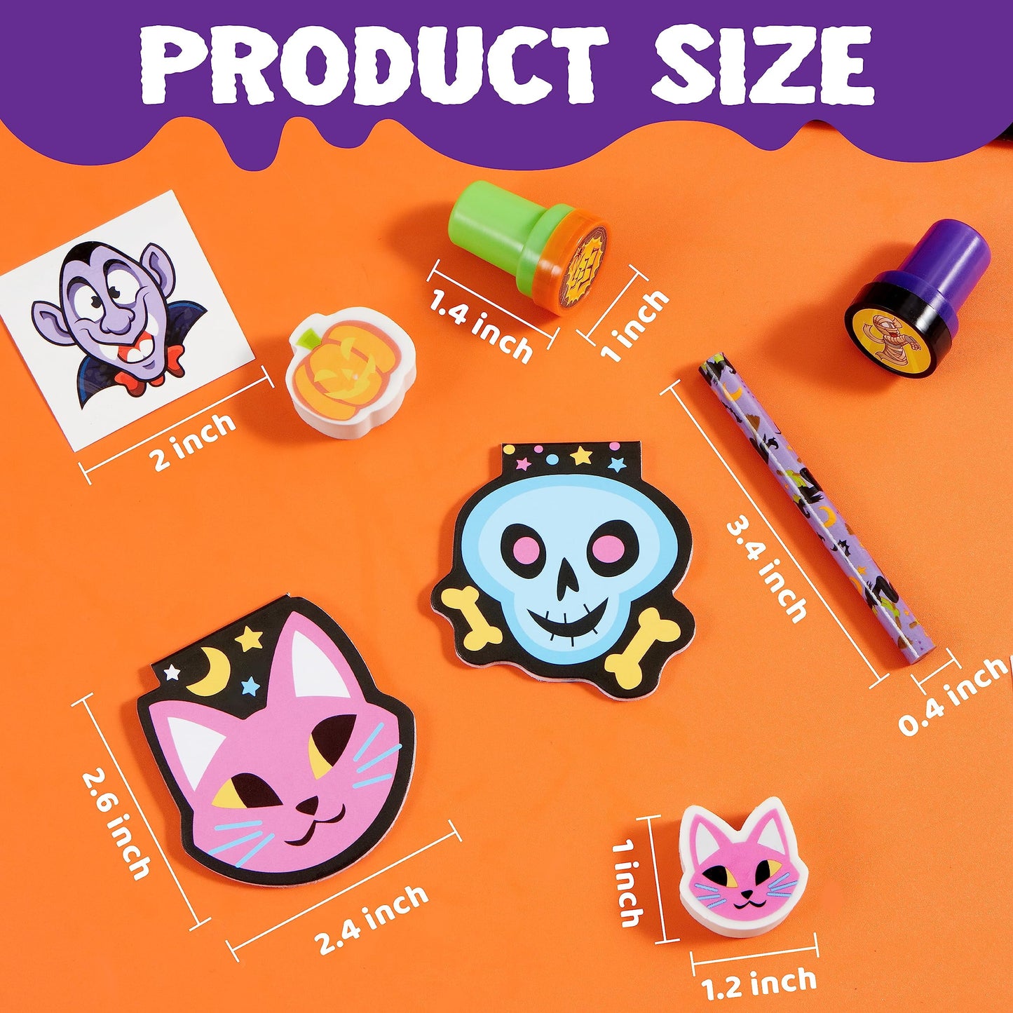168 Packs Halloween Stationery Party Favors,Halloween Gifts for Kids,Halloween Goodies Including Halloween Trick or Treat Bags,Notepads,Stamps,Pencils,Stickers and Tattoos