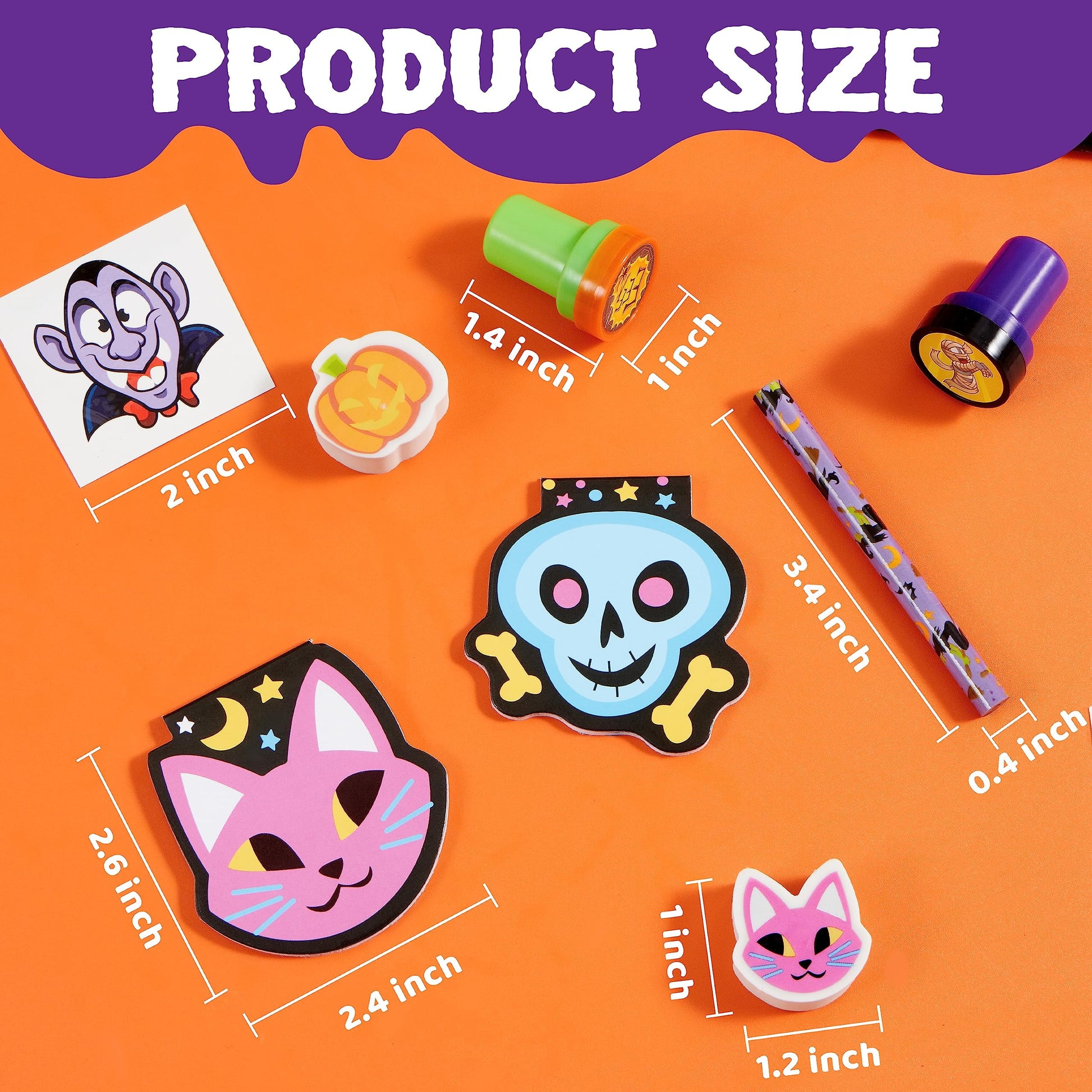 168 Packs Halloween Stationery Party Favors,Halloween Gifts for Kids,Halloween Goodies Including Halloween Trick or Treat Bags,Notepads,Stamps,Pencils,Stickers and Tattoos